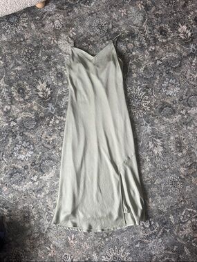 Willow Women's Sage Slip Dress with Spaghetti Straps